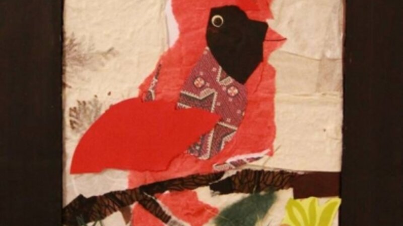 21st Annual Exhibit Cardinal on a Snowy Bridge