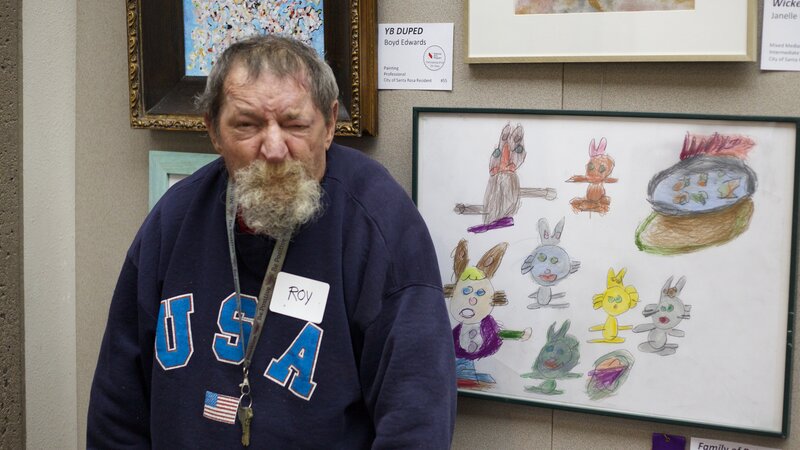 Family of Rabbits Having Dinner