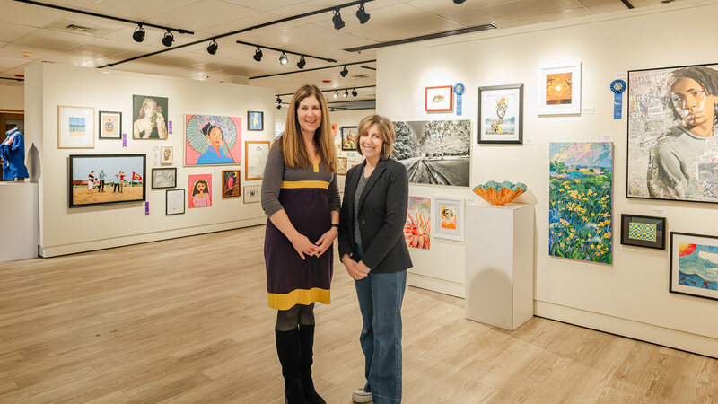 DSU Jennifer Gunther and Deleware Division of the Arts Kristin Pleasanton