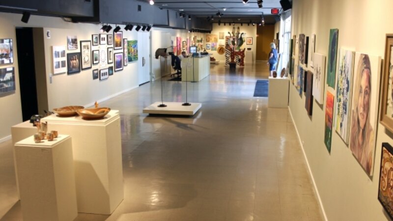 11th Annual Exhibit The gallery of the Dougherty Arts Center professionally displaying 189 pieces in this year's NAP show.