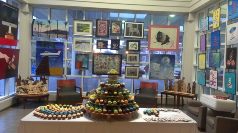 1st Annual Exhibit The awards reception at Adventist Hinsdale Hospital even included a cupcake display created by the granddaughter of one of the hospital volunteers.