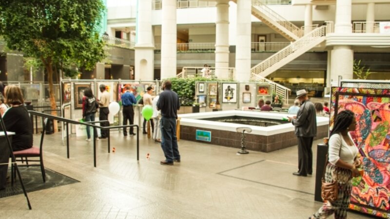 19th Annual Exhibit Artwork from the 19th Annual Fulton County Exhibit on view during their awards reception.