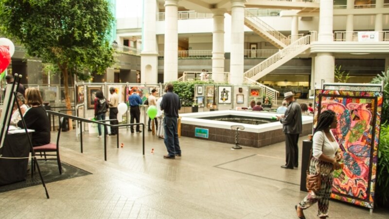 19th Annual Exhibit Artwork from the 19th Annual Fulton County Exhibit on view during their awards reception.