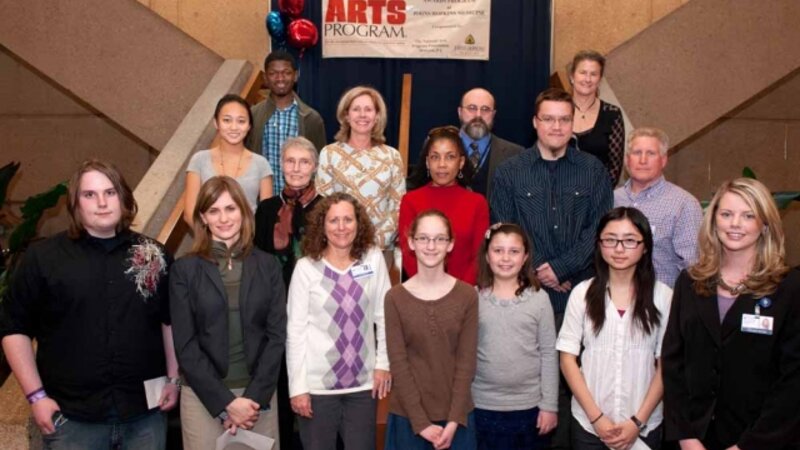 4th Annual Exhibit 2012 Award Winners at Johns Hopkins Medicine with NAP Executive Director, Jackie Szfara and Venue Coordinator, Amanda Myers