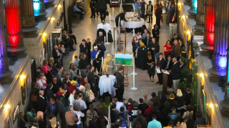 15th Annual Exhibit City of Pittsburgh City-County Building Lobby all a buzz with visitors to the 15th Annual NAP Exhibit