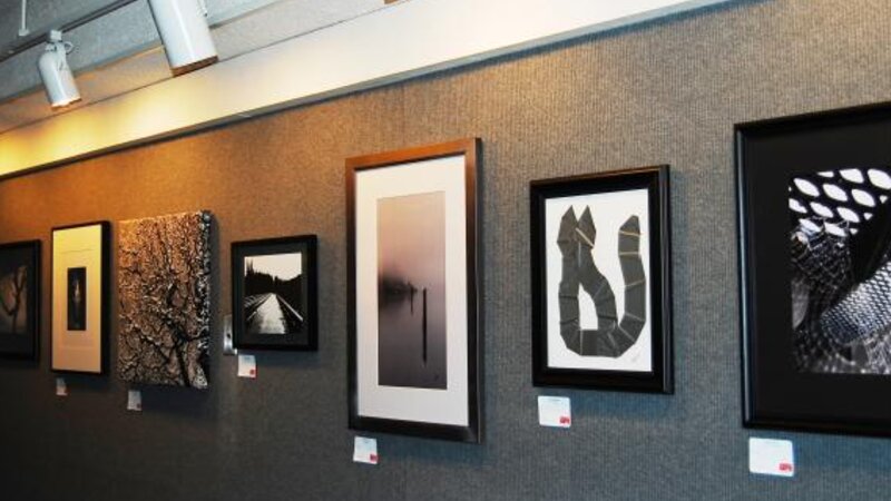 4th Annual Exhibit Detail of 2009 gallery wall