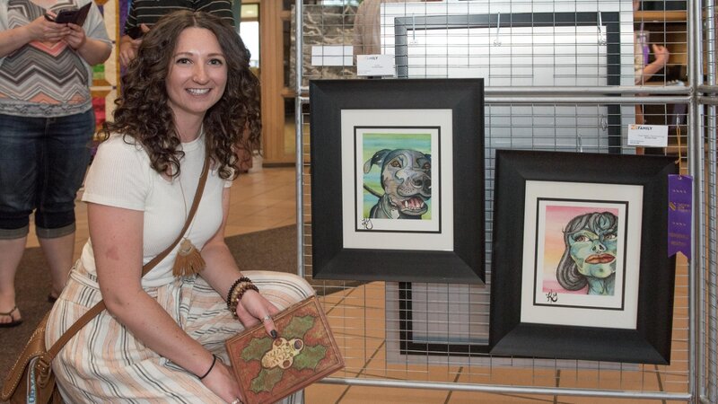 2nd Annual Exhibit "Face" Series - The Emerald Lady