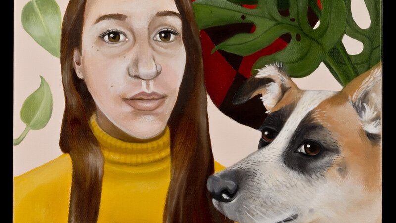 11th Annual Exhibit Self Portrait with Rudy