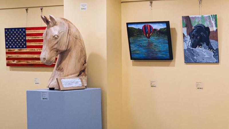 hallway of first annual showcase