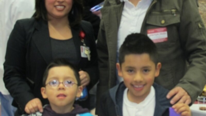 1st Annual Exhibit Sebastian Luna Pictured with His Family.