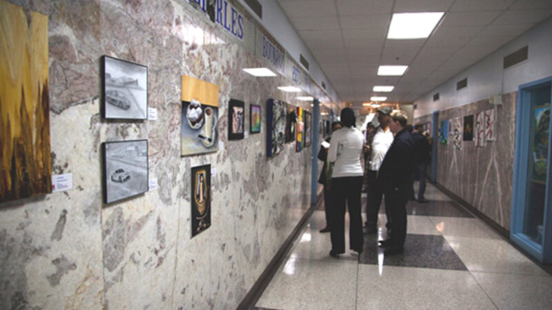 7th Annual Exhibit Artwork from the 7th Annual NAP Show in New Orleans lining the hallways of City Hall.