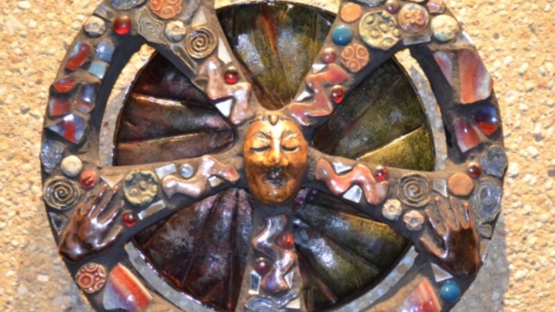 6th Annual Exhibit Mandala with Handmade Tiles