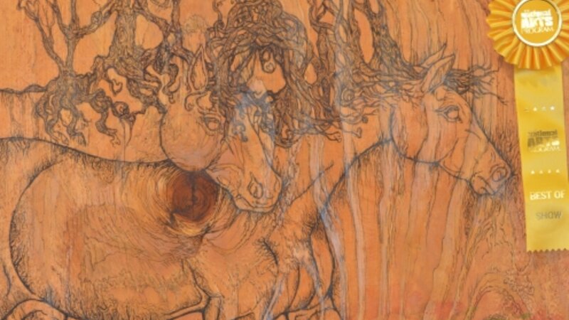 10th Annual Exhibit Horse on Wood