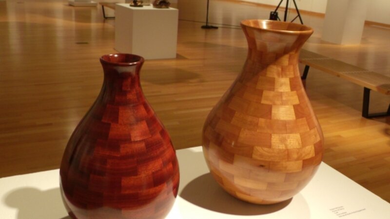 10th Annual Exhibit Bloodwood (L) and Pieces of Cherry (R)