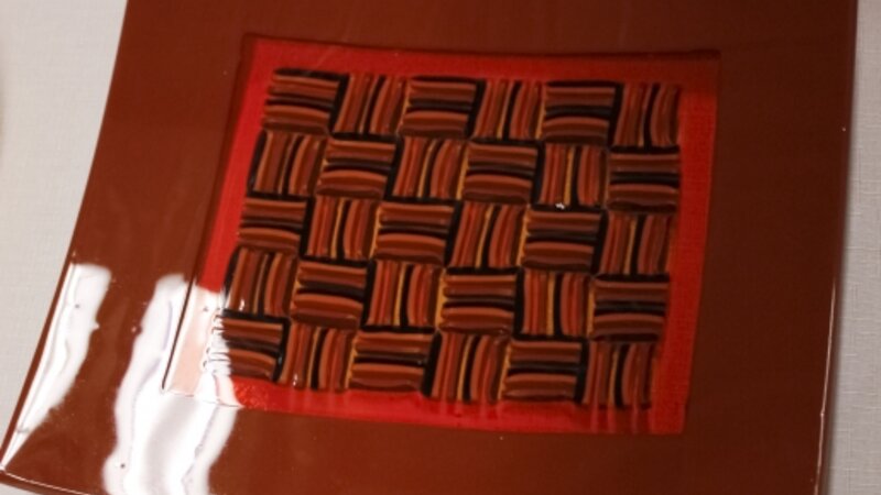 1st Annual Exhibit Ribboned Glass