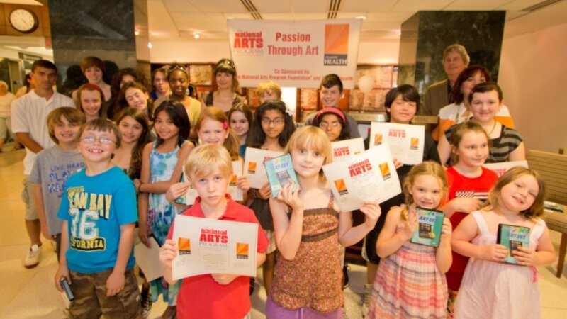 5th Annual Exhibit 2011 Youth & Teen Participants receiving their NAP Certificates