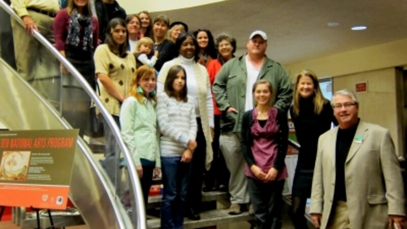 9th Annual Exhibit 2011 Award Winner with Jackie Szafara, Executive Director of NAP; Bob Rankin, Raleigh Arts Commissioner; and Hannah Costner, Block Gallery Coordinator