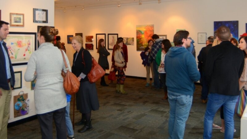 8th Annual Exhibit Visitors to the Downtown Art Center taking in the wonderful NAP artwork in display