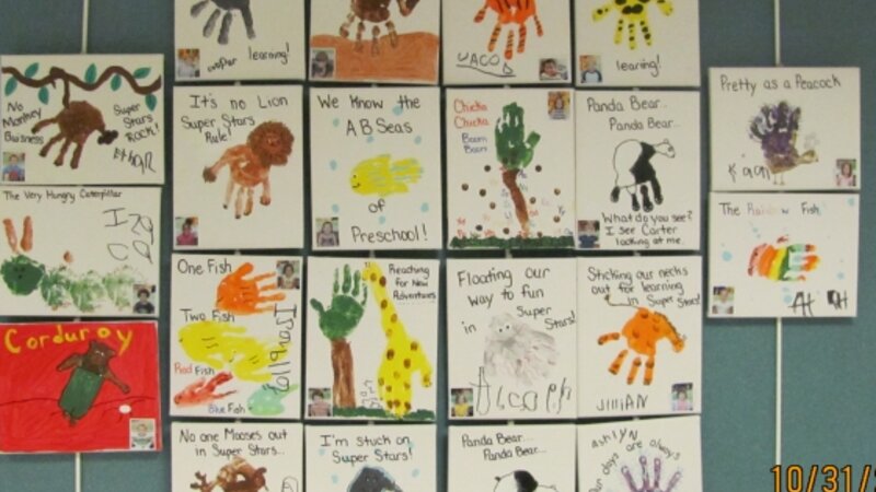 7th Annual Exhibit Children's Learning Center Handprint Art