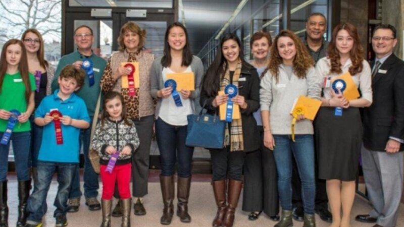 4th Annual Exhibit Winners proudly displaying their awards at the 4th Annual NAP Exhibit reception.