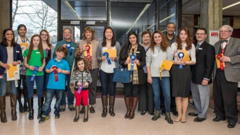 4th Annual Exhibit Winners proudly displaying their awards at the 4th Annual NAP Exhibit reception.