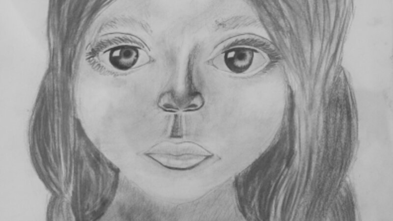 10th Annual Exhibit First Portrait in Charoal