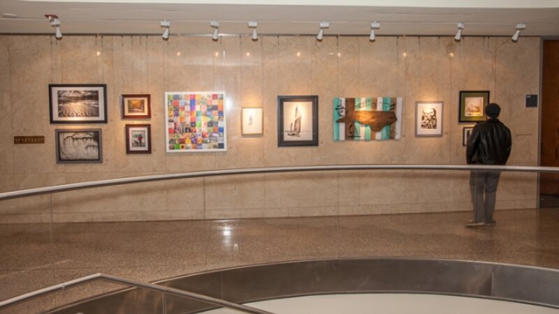13th Annual Exhibit Block Gallery of the Raleigh Municipal Building provides a professional atmosphere for the 13th NAP exhibit