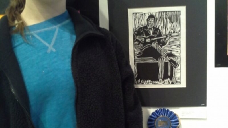 15th Annual Exhibit Blue's Guitar