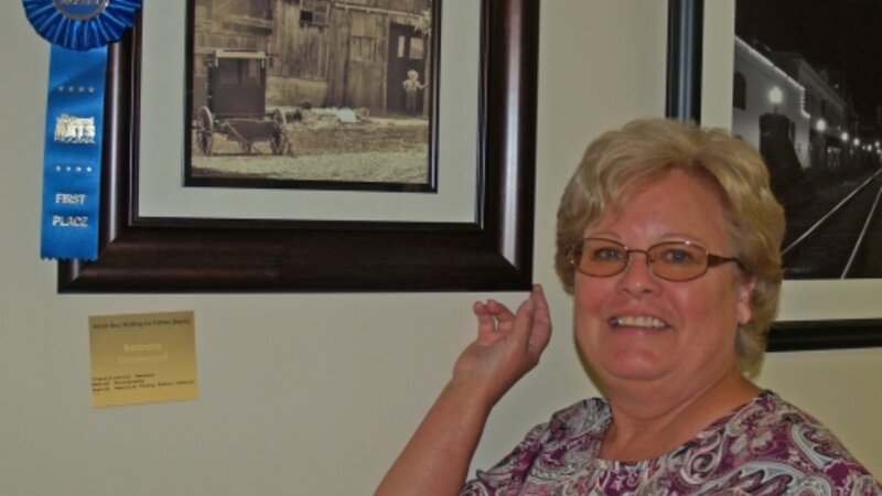 8th Annual Exhibit Amish Boy Waiting for Father