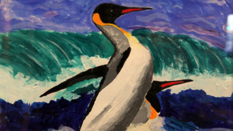 23rd Annual Exhibit Splashing Penguins