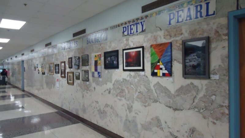 8th Annual Exhibit City Hall Lobby decorated with employee artwork from the 8th Annual NAP Show in New Orelans.