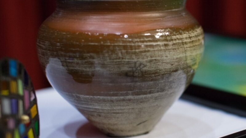 8th Annual Exhibit Raku Vase