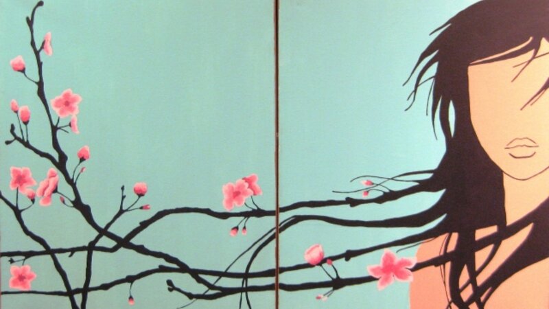 7th Annual Exhibit Cherry Bloosom Girl