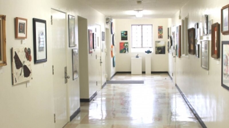 6th Annual Exhibit Artwork lining the walls of Napa State Hospital, CA
