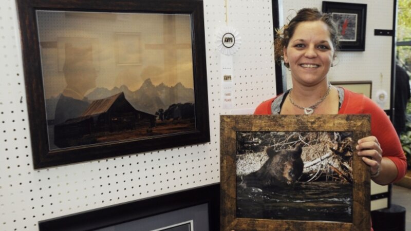 1st Annual Exhibit First Light Barn (L) and Grizzly Rapids