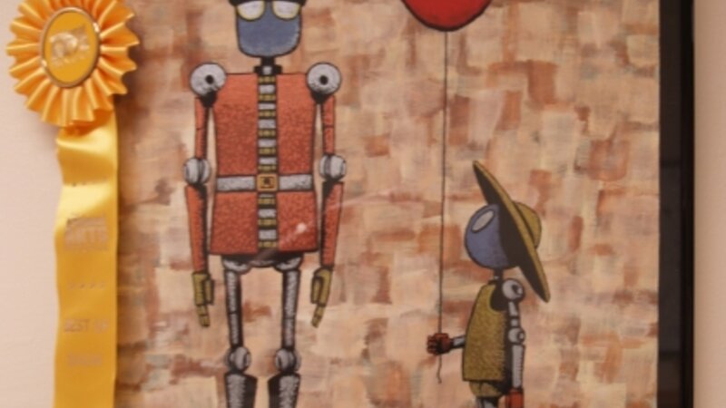 8th Annual Exhibit A Guard, a Girl and a Balloon