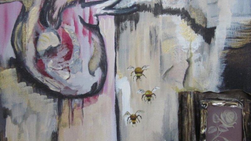 12th Annual Exhibit Bumblebees with heart