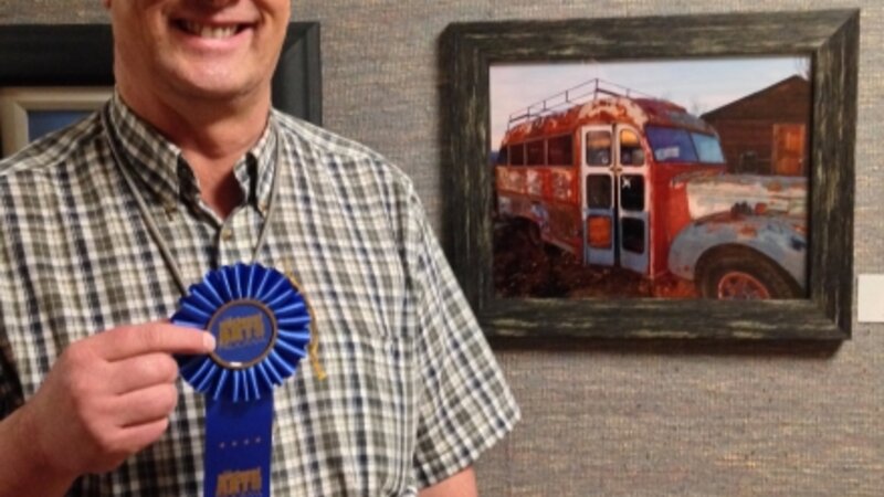 9th Annual Exhibit Sunset Bus