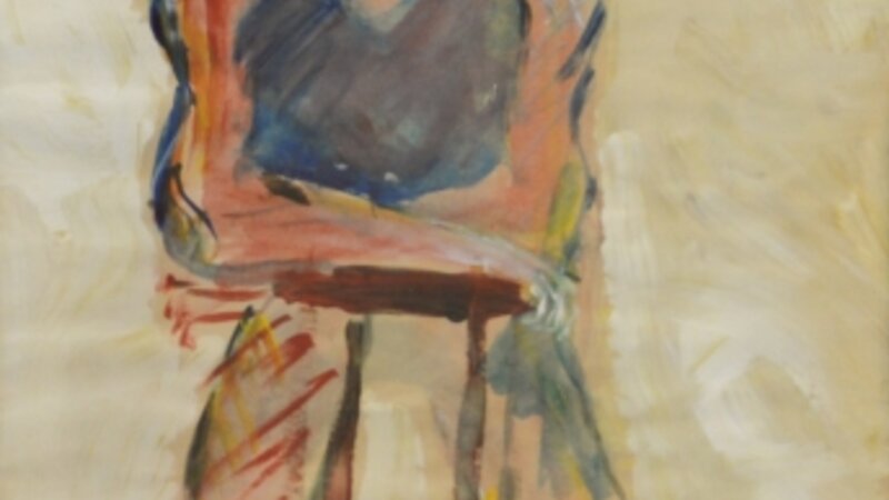 2nd Annual Exhibit Man with Stool