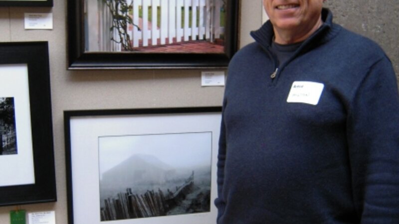 9th Annual Exhibit Fence and Barn in Fog