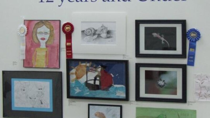 3rd Annual Exhibit Youth 12 & Under artwork display
