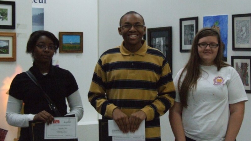 5th Annual Exhibit 2011 Teen Winners at the Awards Reception