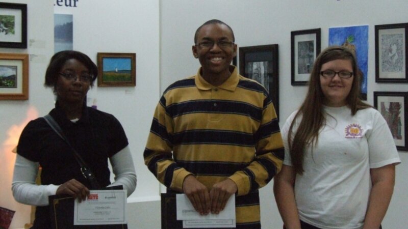 5th Annual Exhibit 2011 Teen Winners at the Awards Reception