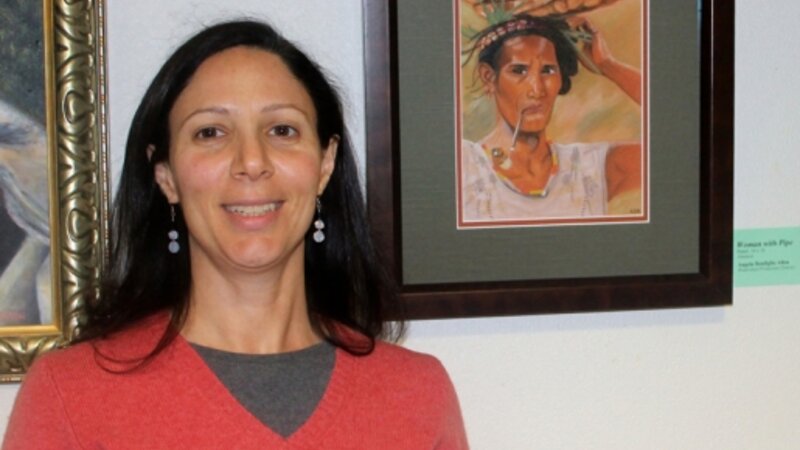 12th Annual Exhibit Woman With Pipe