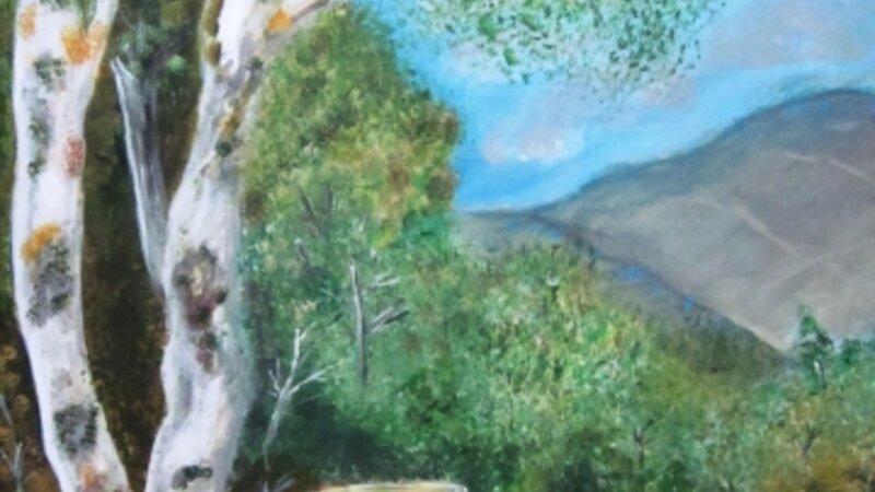 13th Annual Exhibit Birches (after Asher Duran)