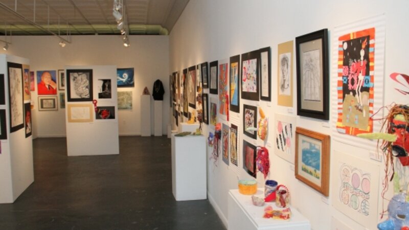 12th Annual Exhibit The art lined walls of the Arts Collinwood Gallery in Cleveland, OH