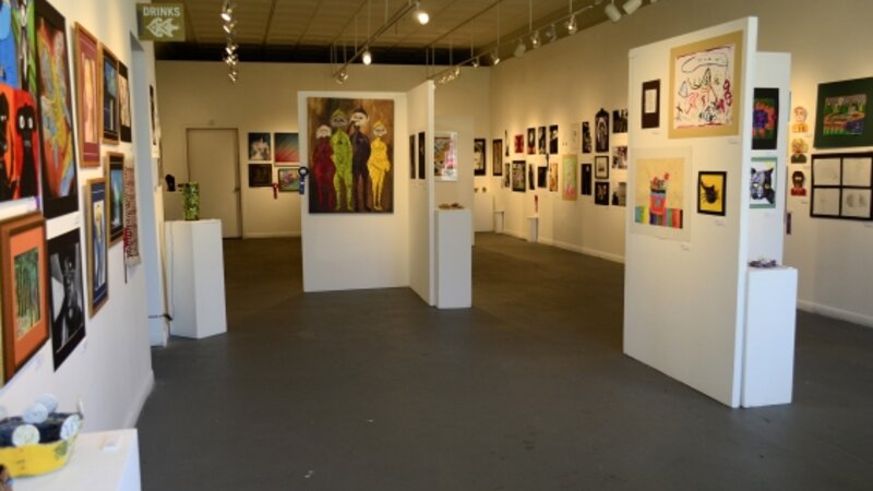  Arts Collinwood Gallery filled with artwork from the City of Cleveland NAP participants