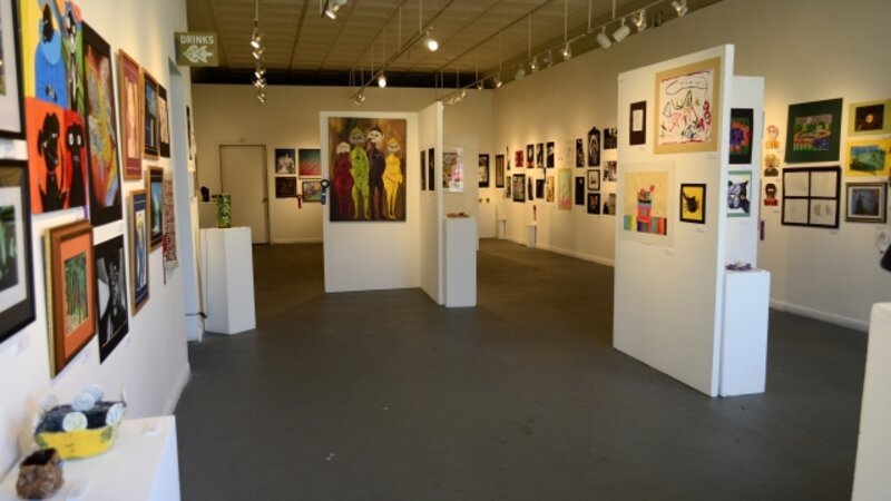  Arts Collinwood Gallery filled with artwork from the City of Cleveland NAP participants