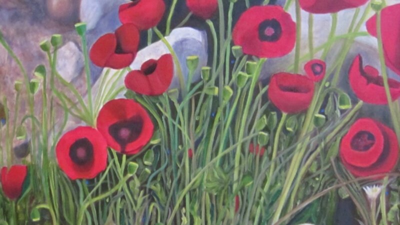 10th Annual Exhibit Roman Ruins; Turkish Poppies