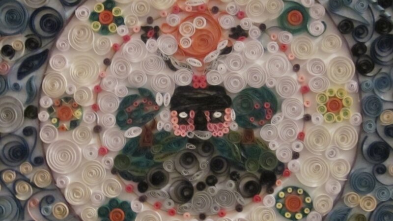 13th Annual Exhibit Quilled Paper Replica of Children's Book Cover - "The Little House"